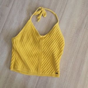 ✰ hollister crochet halter top ✰